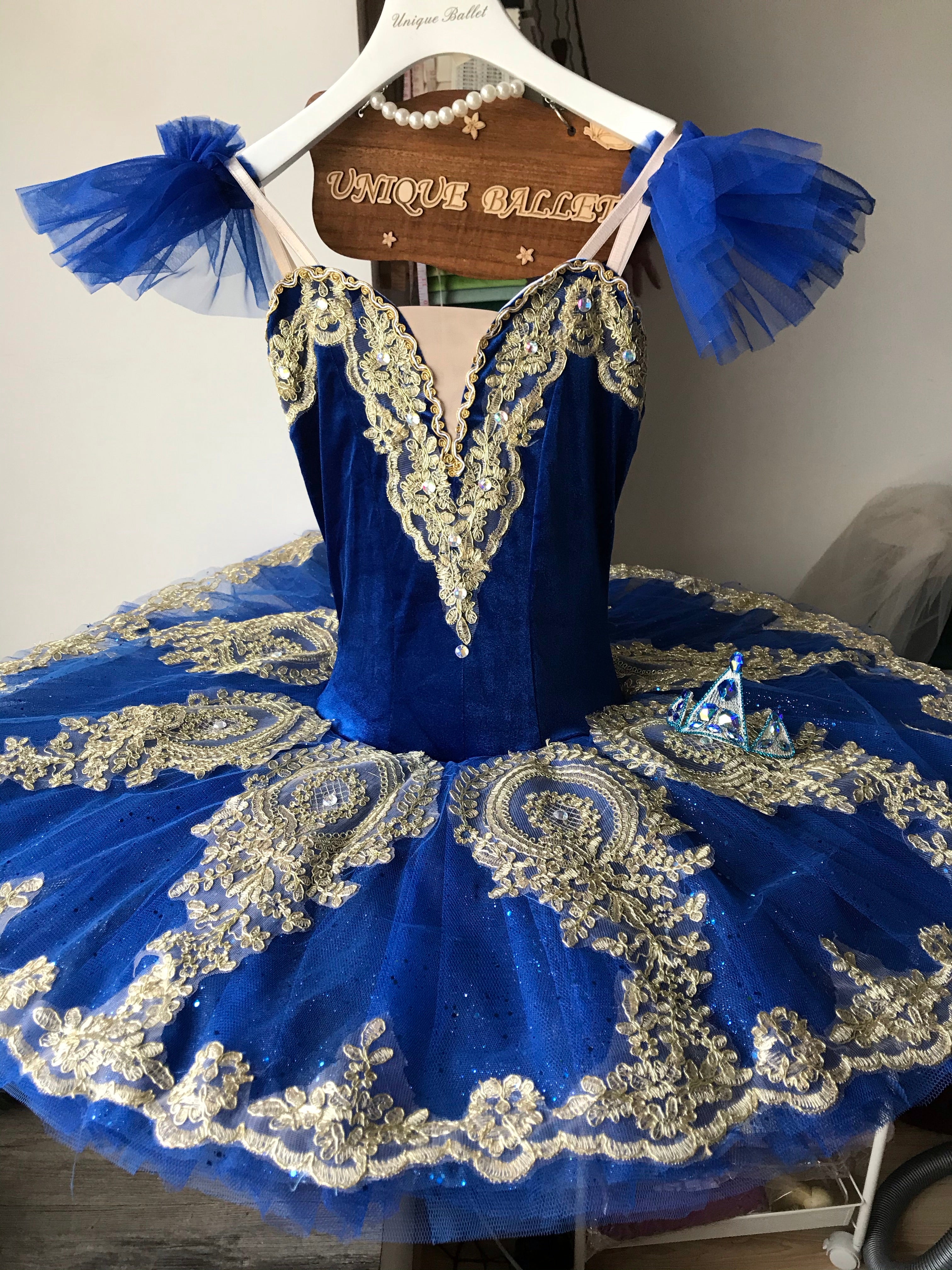 Cost Effective Pull On Style Royal Blue Classical Platter TuTu Costume Blue Bird Princess Florine Pharo's Daughter Stage Dancewear