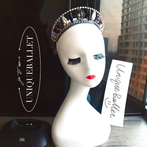 Professional YAGP Handmade Crystal Tiara Spanish Crown Headpiece