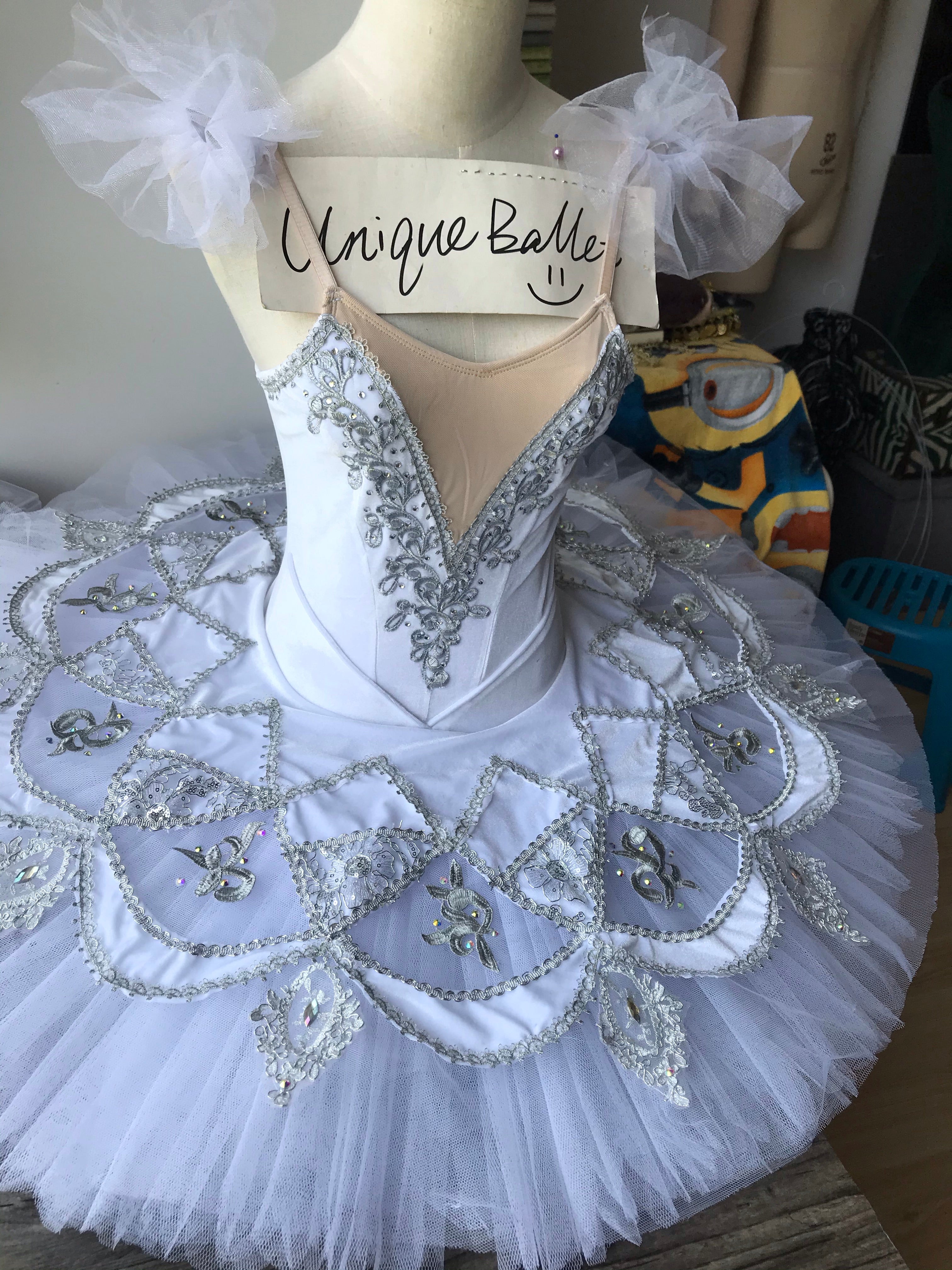 Professional White Snow Queen Sleeping Beauty Silver Fairy La Bayadere UniqueBallet Professional White Snow Queen Sleeping Beauty Silver Fairy La Bayadere UniqueBallet