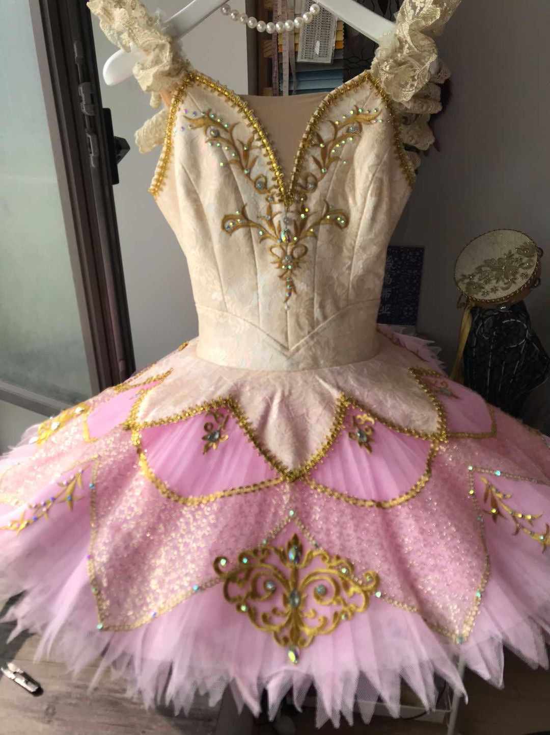 Professional Ivory and Pink Sugar Plum Fairy Classical Ballet Tutu Bel UniqueBallet Professional Ivory and Pink Sugar Plum Fairy Classical Ballet Tutu Bel UniqueBallet