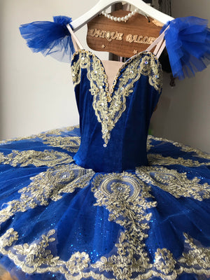 Cost Effective Pull On Style Royal Blue Classical Platter TuTu Costume Blue Bird Princess Florine Pharo's Daughter Stage Dancewear