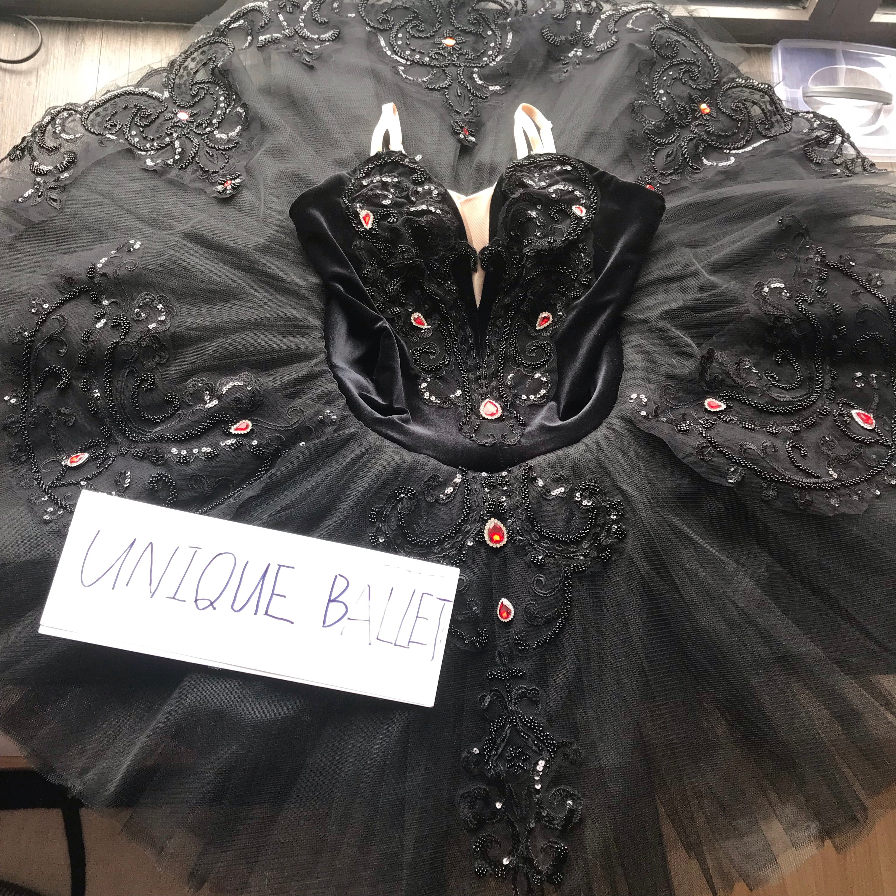 Swan Lake Odile Classic Ballet Costume Black Swan Ballet Tutu Dress St –  UniqueBallet