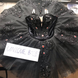 Stage Wear Women Professional Ballet Tutu Dress Black Swan Costume