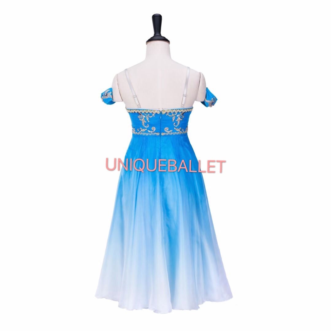 blue lyrical dress Blue Le Corsaire Long Dress Lyrical YAGP Ballet Costume -QWLBLULEC – UniqueBallet