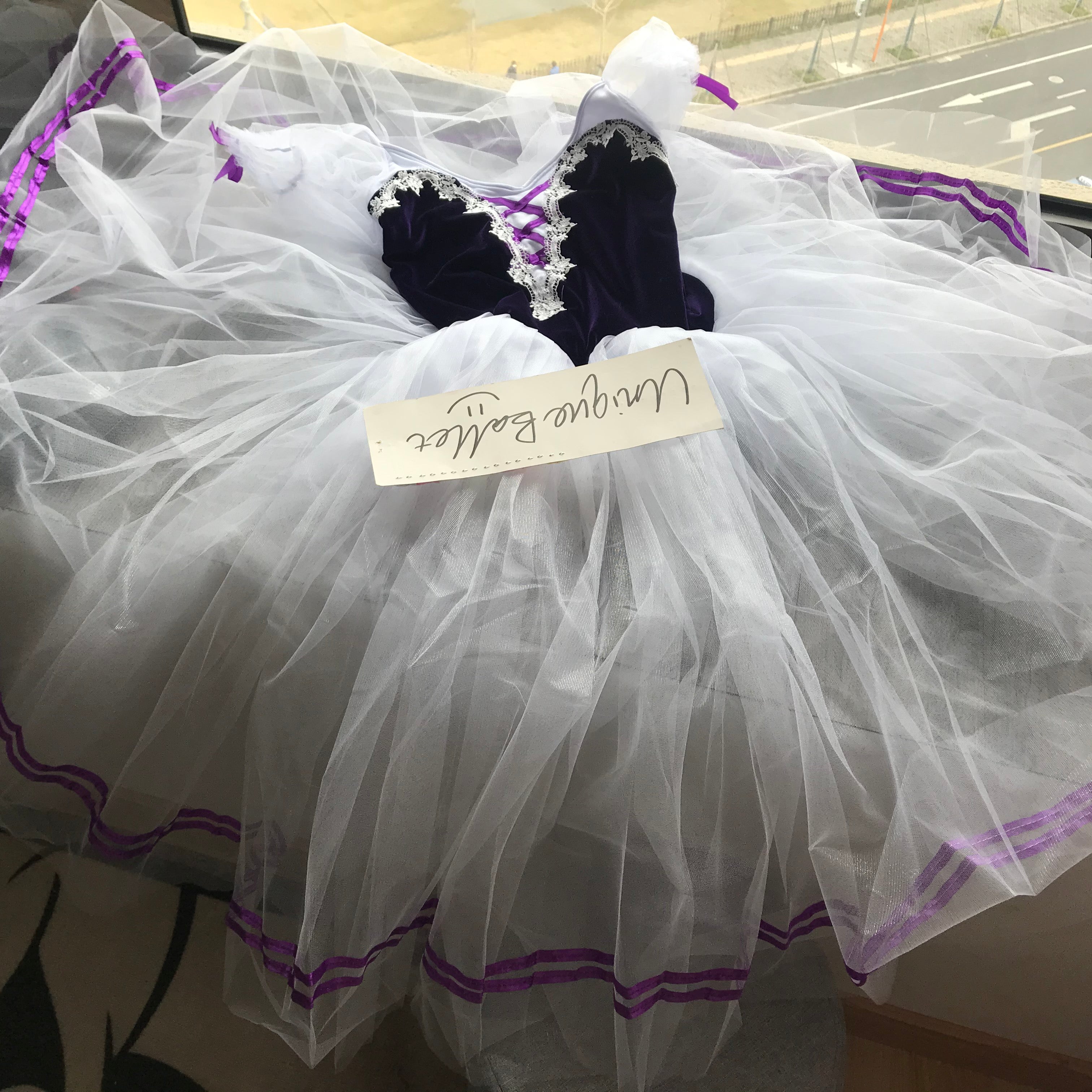 Purple Romantic Giselle Peasant Ballet Long Dress Tutu – UniqueBallet